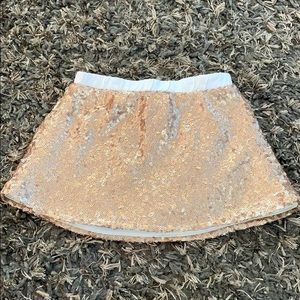 Toughskins gold sequin skirt